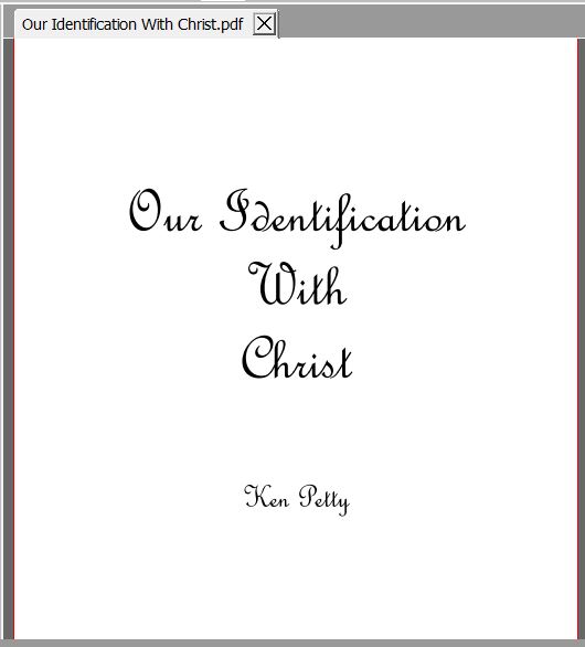 Our Identification with Christ